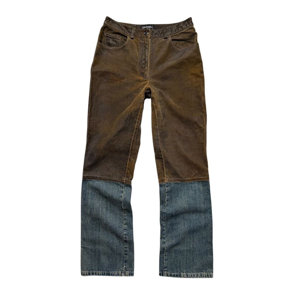 FW2000 split Leather denim